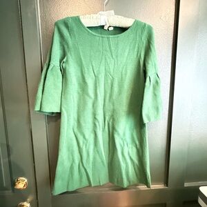 Anthropologie Green Bell Sleeve sweater